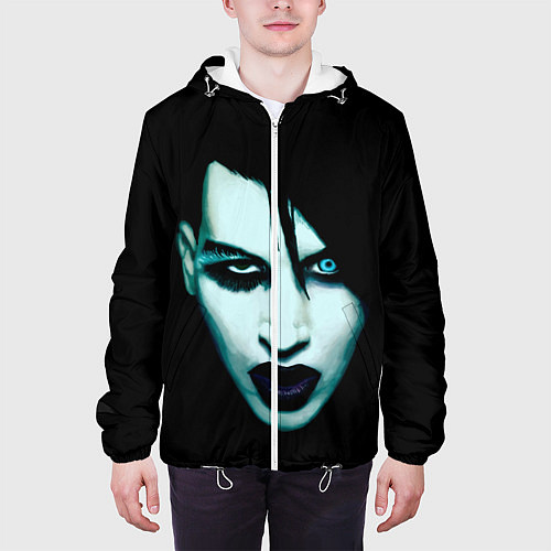 Мужская куртка Marilyn Manson / 3D-Белый – фото 3
