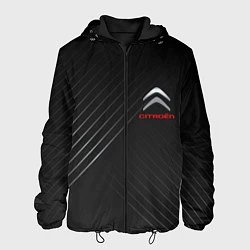 Куртка с капюшоном мужская CITROEN, цвет: 3D-черный
