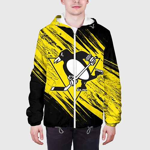 Мужская куртка Pittsburgh Penguins Sport / 3D-Белый – фото 3