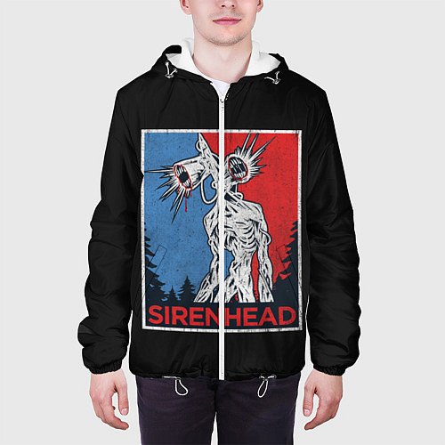 Мужская куртка Сиреноголовый / 3D-Белый – фото 3