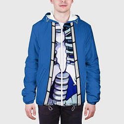 Куртка с капюшоном мужская КУРТКА САНСА SANS, цвет: 3D-белый — фото 2