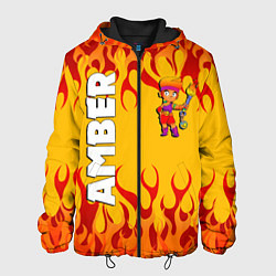 Куртка с капюшоном мужская Brawl Stars - Amber, цвет: 3D-черный
