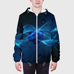 Куртка с капюшоном мужская Атом, цвет: 3D-белый — фото 2