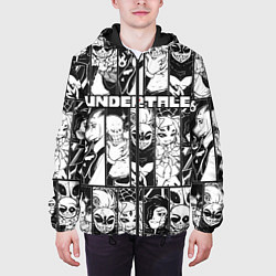 Куртка с капюшоном мужская UNDERTALE, цвет: 3D-черный — фото 2