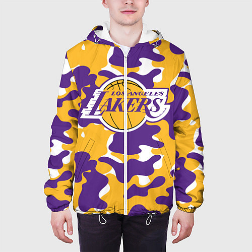 Мужская куртка LA LAKERS ЛЕЙКЕРС / 3D-Белый – фото 3