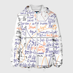 Куртка с капюшоном мужская Мама, я физик!, цвет: 3D-белый