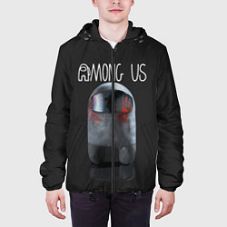 Куртка с капюшоном мужская AMONG US, цвет: 3D-черный — фото 2