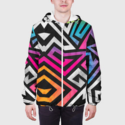 Куртка с капюшоном мужская GRAFFITY, цвет: 3D-белый — фото 2