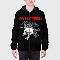 Куртка с капюшоном мужская The Exploited, цвет: 3D-черный — фото 2