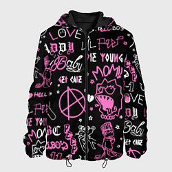 Куртка с капюшоном мужская LIL PEEP, цвет: 3D-черный