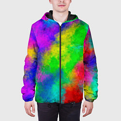 Куртка с капюшоном мужская Multicolored, цвет: 3D-черный — фото 2