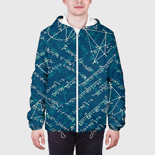 Мужская куртка Математика / 3D-Белый – фото 3