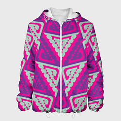 Куртка с капюшоном мужская COLORS, цвет: 3D-белый