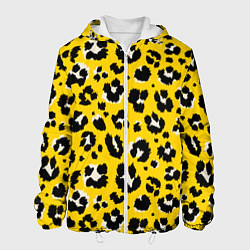 Куртка с капюшоном мужская Леопард, цвет: 3D-белый