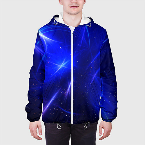 Мужская куртка Космический вихрь / 3D-Белый – фото 3