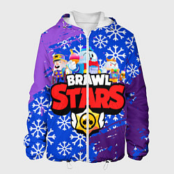 Куртка с капюшоном мужская BRAWL STARS LOU, цвет: 3D-белый