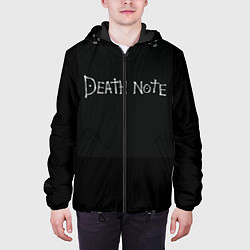 Куртка с капюшоном мужская Тетрадь смерти, цвет: 3D-черный — фото 2