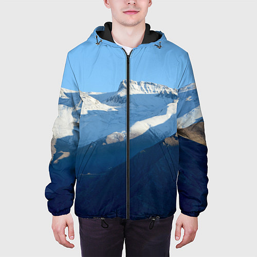 Мужская куртка Снежные горы / 3D-Черный – фото 3