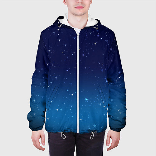 Мужская куртка Звездное небо / 3D-Белый – фото 3
