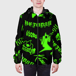 Куртка с капюшоном мужская KIZARU HAUNTED FAMILY, цвет: 3D-черный — фото 2