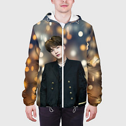 Куртка с капюшоном мужская MIN YOONGI, цвет: 3D-белый — фото 2