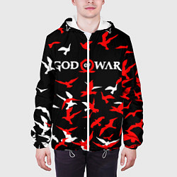 Куртка с капюшоном мужская GOD OF WAR, цвет: 3D-белый — фото 2