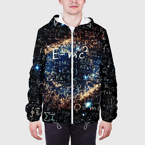 Мужская куртка Формула Вселенной / 3D-Белый – фото 3