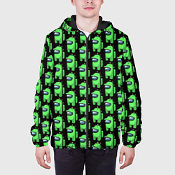 Куртка с капюшоном мужская Among Us Crocodile, цвет: 3D-черный — фото 2