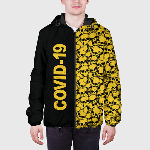 Мужская куртка COVID-19 / 3D-Черный – фото 3