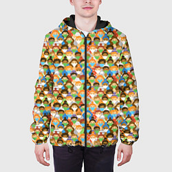 Куртка с капюшоном мужская Масочный Режим, цвет: 3D-черный — фото 2
