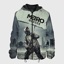 Куртка с капюшоном мужская Metro Exodus, цвет: 3D-черный