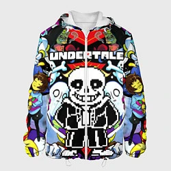 Куртка с капюшоном мужская UNDERTALE, цвет: 3D-белый