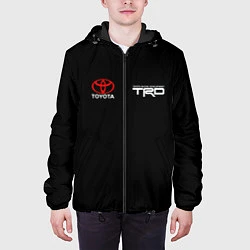 Куртка с капюшоном мужская Toyota, цвет: 3D-черный — фото 2