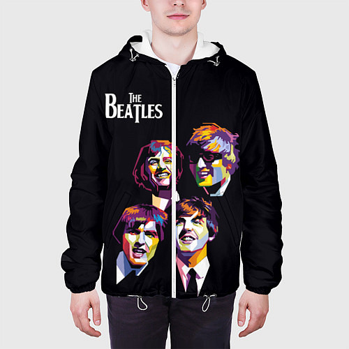 Мужская куртка The Beatles / 3D-Белый – фото 3