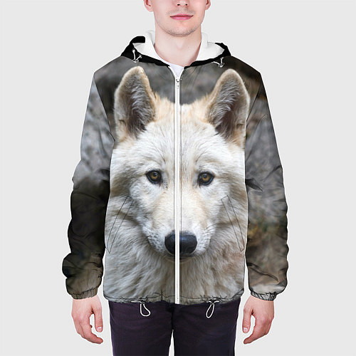 Мужская куртка Волк / 3D-Белый – фото 3