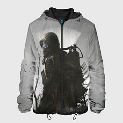 Куртка с капюшоном мужская Stalker, цвет: 3D-черный