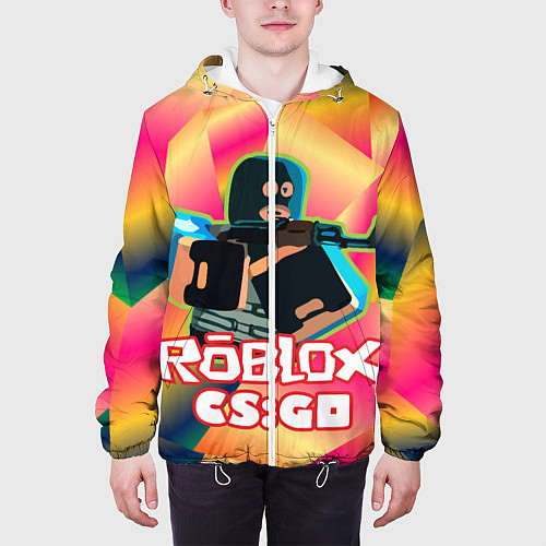 Мужская куртка CS:GO Roblox / 3D-Белый – фото 3
