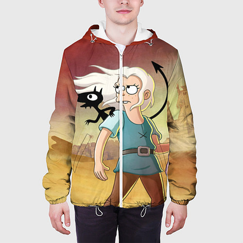 Мужская куртка Разочарование / 3D-Белый – фото 3