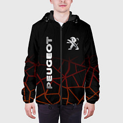 Куртка с капюшоном мужская PEUGEOT, цвет: 3D-черный — фото 2