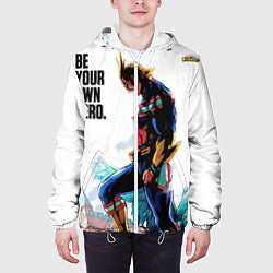 Куртка с капюшоном мужская Геройская академия Всемогущий, цвет: 3D-белый — фото 2