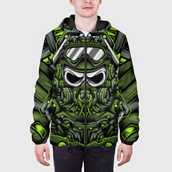 Куртка с капюшоном мужская Undead Soldier, цвет: 3D-черный — фото 2