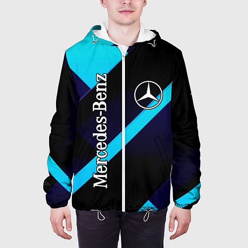 Мужская куртка Mercedes Benz / 3D-Белый – фото 3