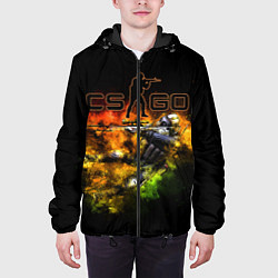 Куртка с капюшоном мужская КС, цвет: 3D-черный — фото 2