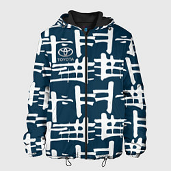 Куртка с капюшоном мужская Toyota, цвет: 3D-черный