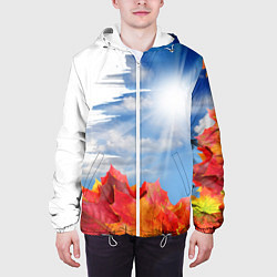 Куртка с капюшоном мужская Autumn, цвет: 3D-белый — фото 2