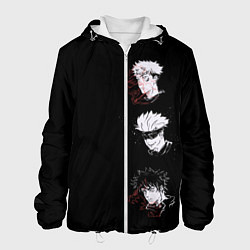Куртка с капюшоном мужская Jujutsu Kaisen, цвет: 3D-белый