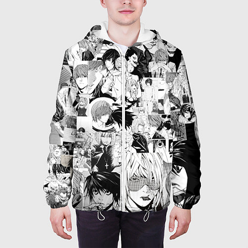 Мужская куртка Тетрадь смерти / 3D-Белый – фото 3
