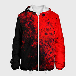 Куртка с капюшоном мужская Пятна Крови, цвет: 3D-белый