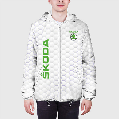 Мужская куртка SKODA / 3D-Белый – фото 3