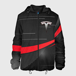 Куртка с капюшоном мужская TESLA ABSTRACT ТЕСЛА СПОРТ, цвет: 3D-черный